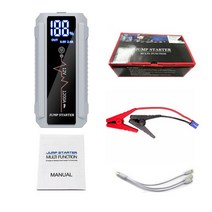 SLATE 점프스타터 차량용 보조 배터리 고출력 다기능 점프 스타터 비상 보조배터리 USB 인터페이스 자동차 부스터 20000mAh 12 볼트, [02] GRAY, 02 GRAY