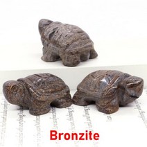 고급 벼루 돌벼루 서예용품 단계연 동상 홈 풍수 장식 액세서리 천연 돌 영기 동물 그림 수족관 치유 크리스탈 조각, Bronzite+5pcs