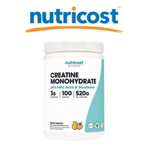 뉴트리코스트 우먼 크레아틴 모노하이드레이트 엽산 민들레뿌리 피치망고맛 520g