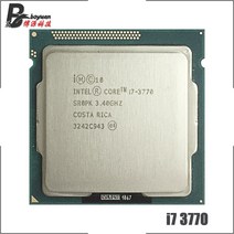 i77700k 인텔 코어 i73770 i7 3.4 GHz 쿼드 CPU 프로세서 8M 77W LGA 1155, 한개옵션0