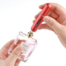 휴대용 향수통 향수 미스트 펌프 리필 공병 케이스, 3-향수공병5ml-핑크