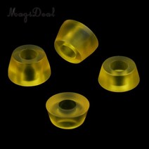 Magicdeal-90a 롱보드 부싱 2 대용 트럭 교체 스케이트보드 액세서리, 05 Transparent Yellow
