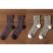 쌍 반짝이 양말 여성 프릴 하트 꽃 프린트 한국 스타일 패션 양말 Shiny Harajuku Kawaii Chaussettes Femme Socken