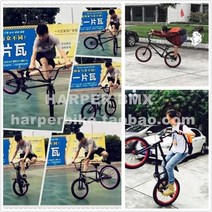 BMX 자전거 묘기자전거 묘기용 새로워진 20인치 BMX 공연차 플라워 스쿠터 스트리트 스, 11.올블랙