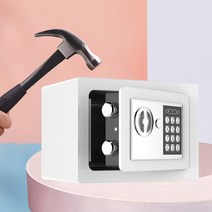 2중잠금장치개인비밀금고 강철메탈귀중품잠금보관 비밀번호락시크릿저금통, 블랙