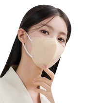 CLA 데일리 컬러 KF94 새부리형 비말차단 보건용 마스크 대형, 50매, 1개, 베이지