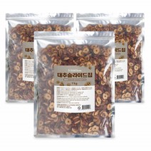 대추칩 채 슬라이스 과자 대추편 건 가루 말린 차 농축액 진액 엑기스 원액 건조 간식 스낵 즙 생 마른 3팩