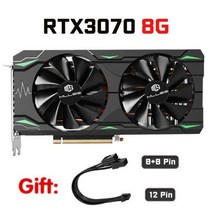 라데온 라데온그래픽카드 MLLSE 그래픽 카드 RTX 3070 8GB NVIDIA GPU 12Pin GDDR6 256bit HDMI x 1 DP 3 PCI-E 4.0x16 rtx, [01] RTX3070 8GB RGB