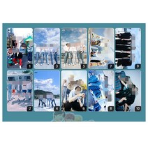 투바투 TXT 멤버 수빈 연준 범규 휴닝카이 태현 5.4X8.5CM 포토 노트북 캐리어 방수 스티커 굿즈, 옵션 삼