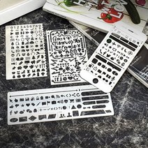직선자 공학용자 강철자 철제자 칼자 모형철자 세트