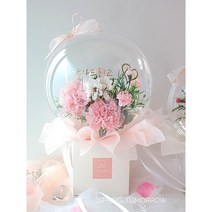 [내일도 봄] 핑크 믹스 카네이션 꽃풍선 어버이날카네이션 5월8일 용돈박스, 핑크믹스, 쇼핑백+3000