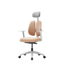 듀오백 골드 D2500G-DASW 패브릭 의자 좌판슬라이드, 그레이