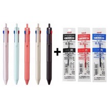 유니 제트스트림 멀티 볼펜 전용 리필심 SXR-80 0.5mm, $507 그레이지+3색, 1세트