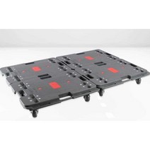 플라스틱파레트 앵글달리 사각 달리 끌차 밀차 카트, 상세 페이지 참고, 블루 B 60x40 150kg 3인치 고무휠