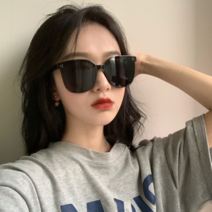 새로운 G 선글라스 여성 블랙 3 점 유럽과 미국의 대형 프레임 선글라스