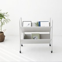 마켓비 RATNER 책꽂이 트롤리, 라이트그레이