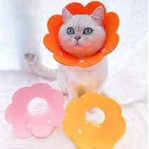 펫다움 반려동물 넥카라 강아지 고양이 중성화 피부상처보호 목쿠션, 옐로우A001