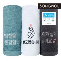송월타올 고맙습니다 항균타올, 5장, 터키스