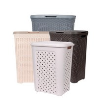 라탄스타일 빨래바구니 50L 60L 빨래통, 02.라탄60L/MI-LB60B(브라운), 상세설명 참조