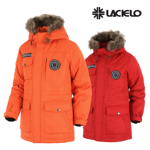 (이월)라시엘로 남녀 공용 스키 스노우보드 야상 롱 핏 LAW-J511-RED