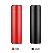 스마트 LED 텀블러 온도표시 차망 보온병 보냉병 500ml, 레드 1+1