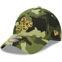 [야구모자] 뉴에라 New Era39 서티 신축성 Fit 캡 MLB ARMED FORCES 2022, M-L, Oakland Athletics