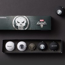 볼빅 마블 퍼니셔 볼마커 캐릭터 볼마크 4구 세트 행사 기념 골린이 선물용