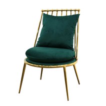 코지 벨벳 골드 스테인레스 의자, 그레이벨벳