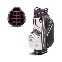 Big Max Dri Lite 투어 골프 가방 - 9개의 넓은 포켓 방수 소재 및 지퍼가, White/ Grey/ Black/ Merlot