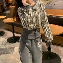 여성 트레이닝복세트 봄철 패션 캐주얼 데일리 상하복