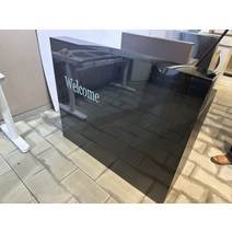 인포데스크 스테인리스 스텐 미용실 호텔 프론트데스크 인포테이블 고급 학원, 120x42x100cm, B.블랙 티타늄 컬러