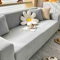 세련된 두꺼운 탄성 소파 커버 전체 가방 미끄럼 방지 Guifei 팔걸이 쿠션 유니버설 1/2/3/4 인용, 08 라이트 그레이_02 M (145-185cm)