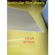 3D 사진 제작용 렌즈 필름 시트 50 LPI 100 장, 04 A4 100LPI lenticular
