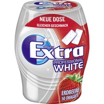 Wrigleys Extra Professional White Strawberry gum 리글리 엑스트라 프로페셔널 화이트 스트로베리 껌 50개입 4팩