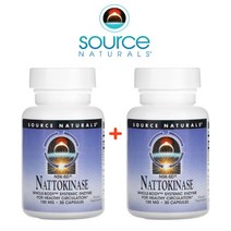 (1+1) 소스내츄럴스 NSK-SD 나토키나아제 낫또키나제 낫토키나제 100mg 30캡슐 2팩