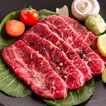 한우랑돼지랑 캠핑용 삼겹살 등갈비 소갈비 LA갈비 보쌈 부채살, 부채살 1500g, 1개