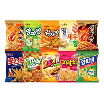 [조한스토어] 농심 과자 세트 10종 스낵 모음 봉지과자, 10봉