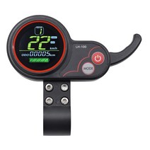 거제 전기 스쿠터 Ebike LCD 디스플레이 속도계 LH100 대시 보드 스로틀 24V60V 6 핀