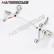 스테빌라이저 HANSSENTUNE 4x4 자동차 오프로드 리어 스태빌라이저 Sway 안티 롤 스페이스 암 바 TRITON 2015 +, WHITE