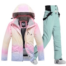 스키장비 숏스키 짧은 미니 쇼트 플레이트 2022 여성용 스키복 겨울 바람막이 방수 두꺼운 따뜻한 재킷과, 06 1set(jacket pants)06_01 S