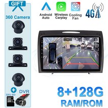 메르세데스 벤츠 SLK 클래스 R171 2000-2011 용 자동차 라디오 GPS 네비게이션 멀티미디어 플레이어, 11 D 8G 128G 360CAM D