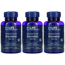 2+1 라이프익스텐션 특수코팅 브로멜라인 500mg 60정 브로멜린 파인애플 단백분해 효소