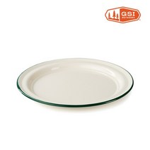 GSI 10인치 플레이트 디럭스 캠핑용 범랑 접시, 없음
