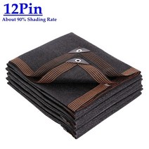 가든 가보제 농업용 비닐하우스 차광막 자외선 차단막 야외용 조립식 천막 3 6 12 핀 black hdpe anti-uv sun shade net 전망대 보호소 pergola, 협력사, 12핀 네트, 3mx6m