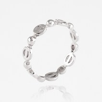 (3 color) 럭키 코인 반지 - 925 silver 여자 명품 검지 행운 금전운 반지