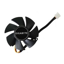 47MM FS1250-S2053A DC 12V 0.19A 3 핀 GTX 1050TI GPU 쿨러 팬 Gigabyte 로우 프로파일 4G 그래픽 카드, 01 1pcs