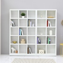 나산가구 수납 900 4단 책장, 핑크연두, 5단