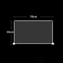 데스크파티션 아크릴가림막그레이트 파티션 패널 쉽게 데스크탑 분배기 보드에 대한 수지 화면 테이블 Remo, 02 Clear 50x70cm