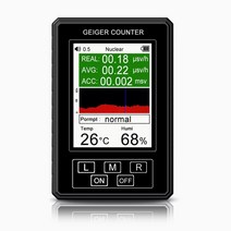 New Nuclear Radiation Detector Geiger Counter X γ β-rays Tool Real Time Cumulative Dose Modes, 한개옵션1, 01 Black