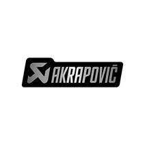 오토바이 배기 akrapovic p-hst19al 내열 소음기 스티커 4.7 x 1.3인치(120 x 34.5mm) 알루미늄